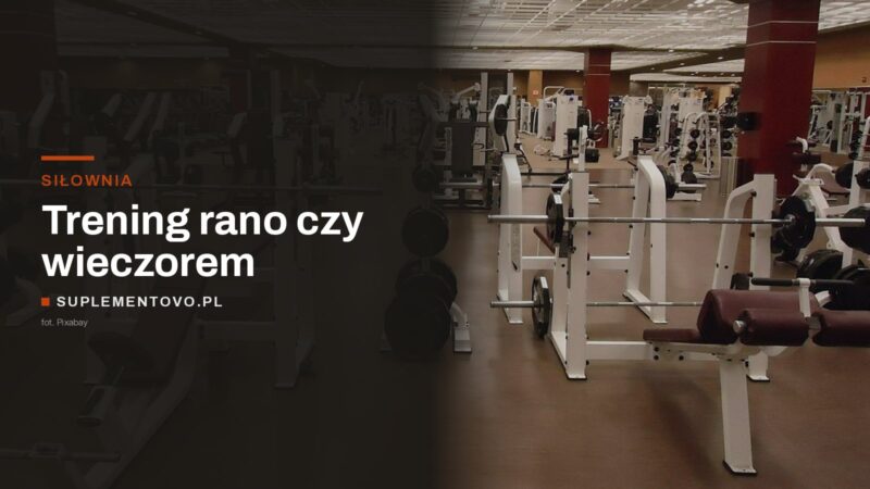 Pusta sala siłowni z maszynami, stojakami i sztangami